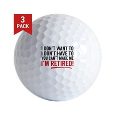 3-Ball Gift Pack I'm Retired Logo Titleist Pro V1 2016 Mint Golf Balls