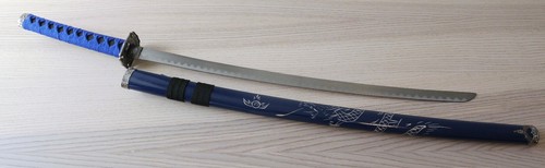 40” Katana Samurai Sword Full Size Stainless Steel Blade Wood Scabbard Dragon - Picture 8 of 9