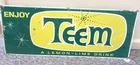VINTAGE ADVERTISING TEEM  SODA TIN WALL SIGN STORE 3099