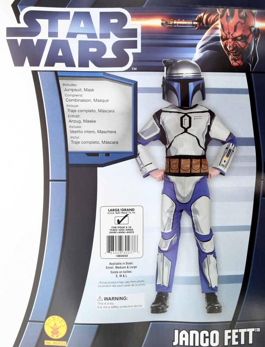 Star Wars Jango Fett Deluxe Costume Children Size, Large 12-14