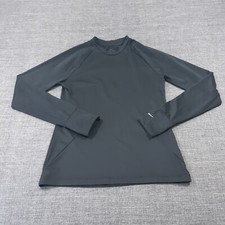 Nike Pro Dri-Fit Pullover Sweatshirt Womens Size Small Black Crew Neck