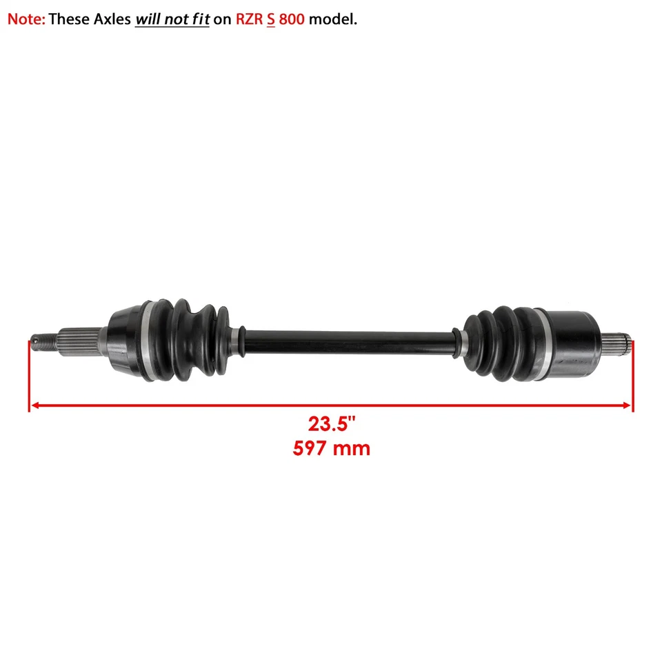Eje articulado CV completo delantero izquierdo o derecho para Polaris RZR 800 EFI 2008-2014 Foto 2 de 4