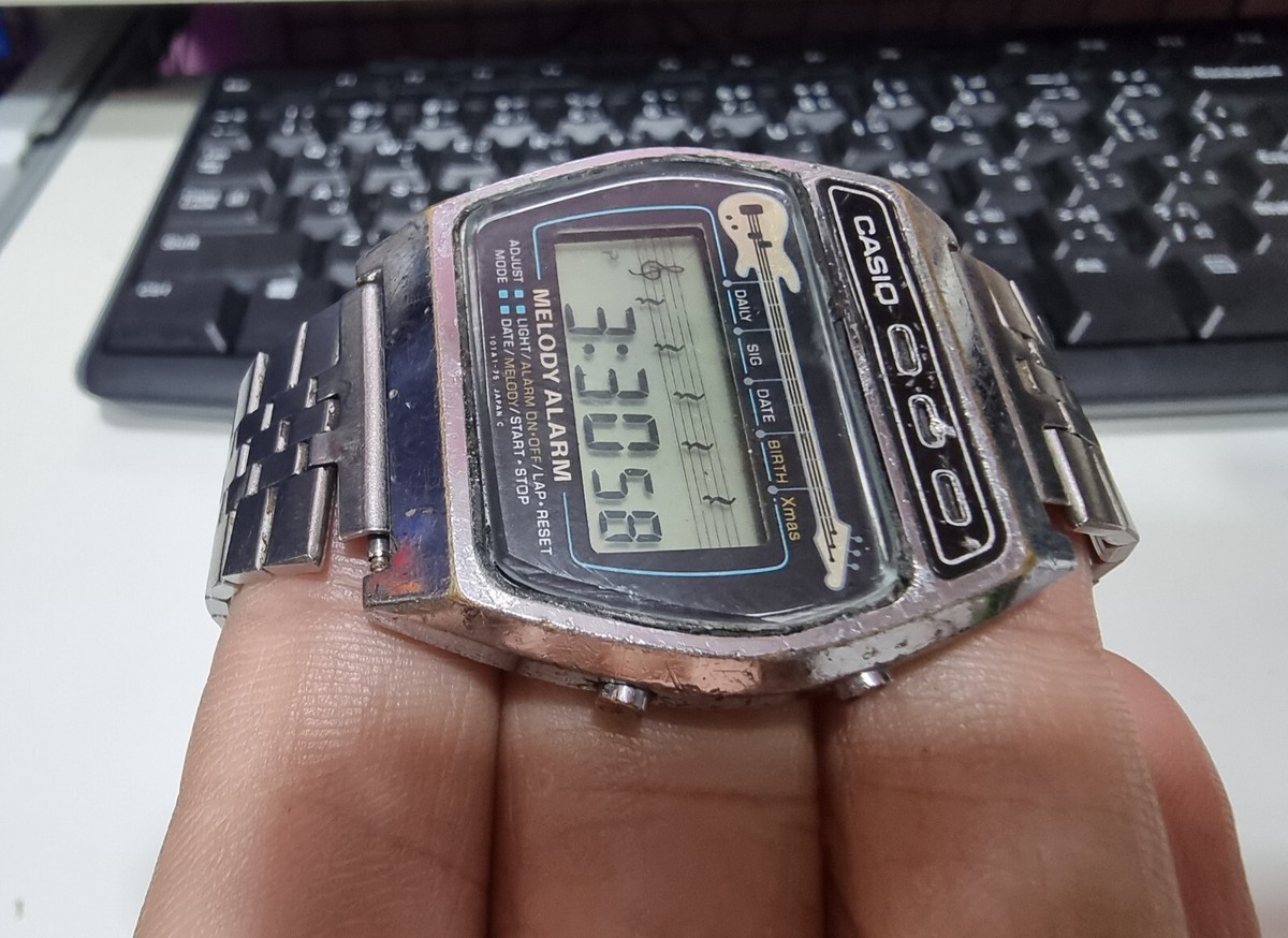 Casio Melody Alarm Guitar Version M-321 Digital Vintage Casio Melody Alarm Guitar Version M-321 Digital Vintage