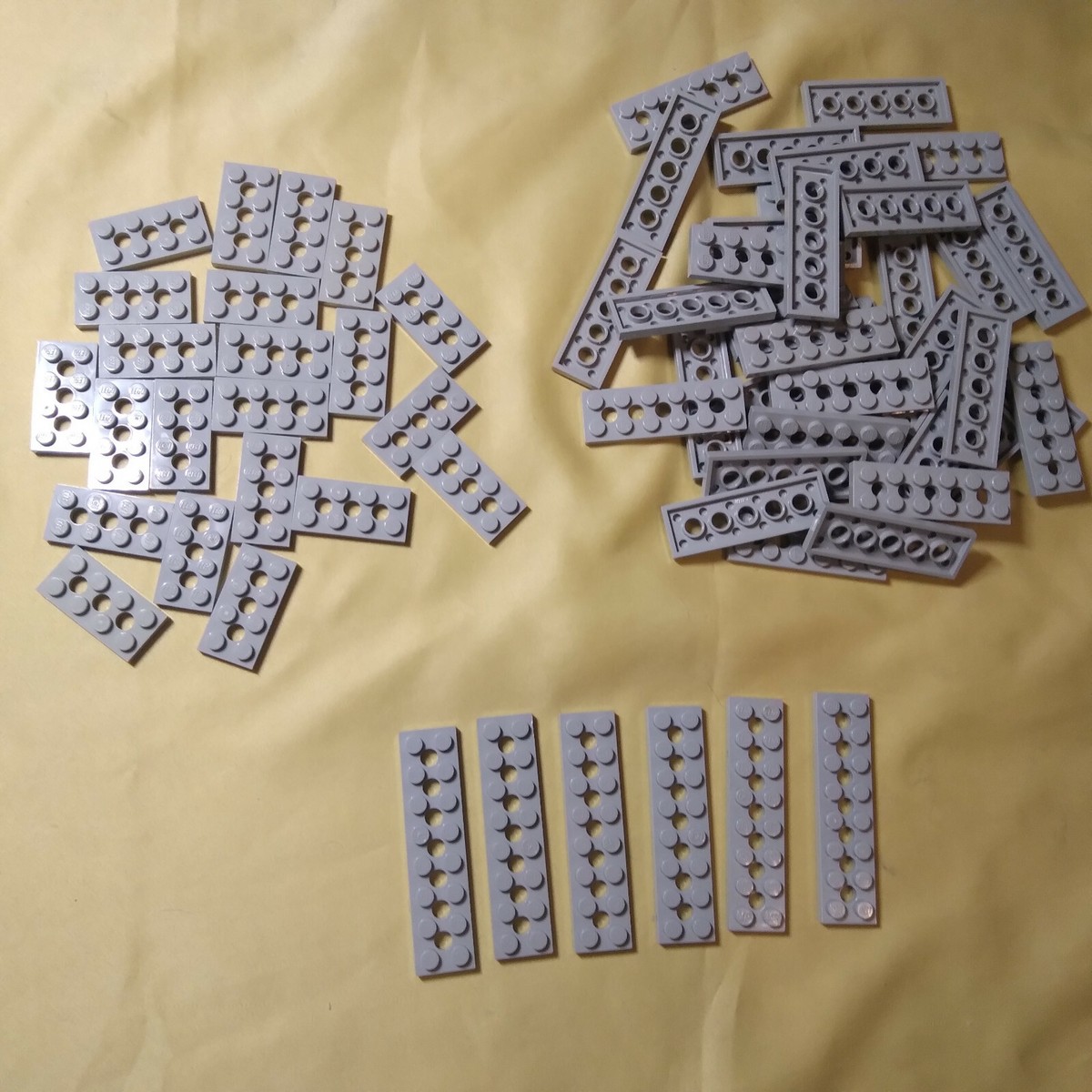Z Lego X 25 Light Bluish Gray Technic Plate 3709b 32001 3738