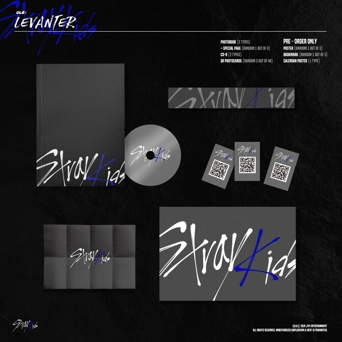 STRAY KIDS Album [Clé : LEVANTER] Normal 2Ver SET CD+Book+3p