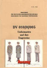 NVA DDR Dienstvorschrift DV 010/0/005 Uniformarten und ihre Trageweise Uniformen
