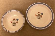 Humpty Dumpty Nursery Bowl Plate Set, Oneida, Vintage 1994, Flawless