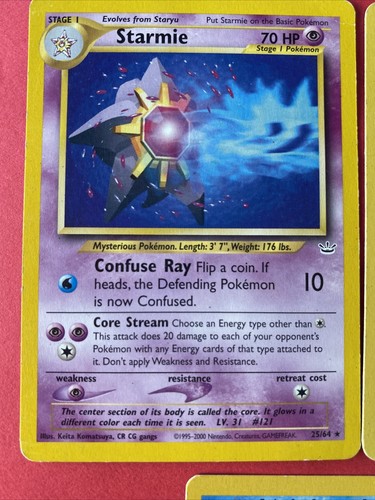 Staryu Pokemon Card 65/102 Rare - Picture 3 of 3
