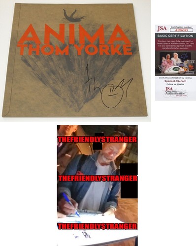 THOM YORKE signed Autographed "ANIMA" VINYL ALBUM COVER d PROOF Radiohead JSA