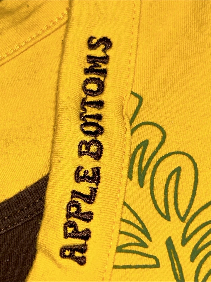 Y2K APPLE BOTTOMS Little Girls Dress Sz Small Yellow/Brown - Image 4 of 4