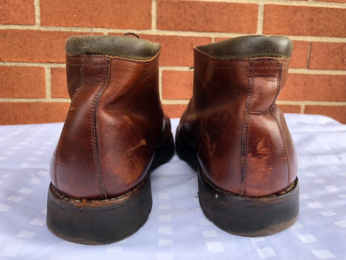 Bostonian Men Brown Leather lace up Ankle Boots Shoes size  display picture 1