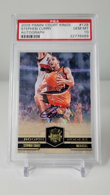 2009 Panini Court Kings Stephen Curry ROOKIE RC AUTO /649