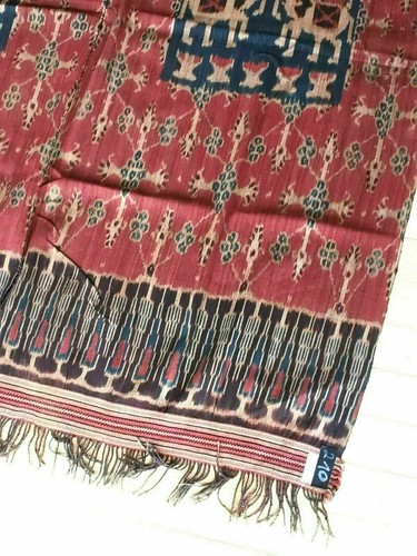 Prächtiges Ikat, Zeremonientuch, Sumba Insel um 1970, 280x120cm - Bild 10 von 11