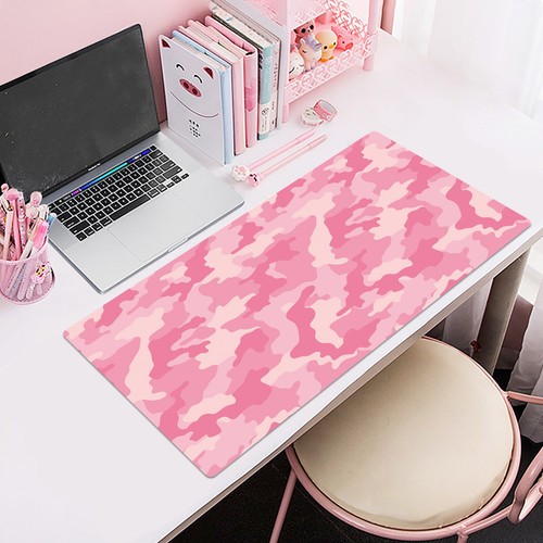 Tapis de bureau souris rose géométrique abstrait pour clavier tapis de bureau 31,5 x 15,7 pouces - Photo 5/6