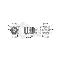 Kompressor Klimaanlage FüR Fiat Punto 1.2 60 Lancia Y 156