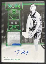 2024 Noir Rookie Patch Black and White Holo Green #309 Tristan da Silva Auto /49
