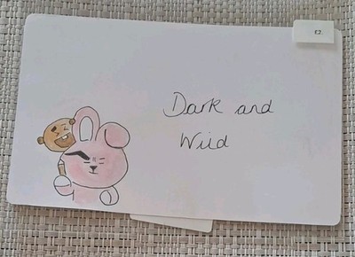 Handgemalte (nicht gedruckte) Aquarell Postkarte. BTS. BT21. K-POP Karten