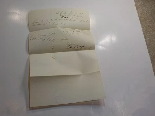 Civil War Letter 1864 U.S. Steamer Springfield Eddyville Kentucky Navy Ship VTG