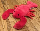 Ty Vintage Pinchers The Red Lobster 12” Soft Stuffed Plush Used Doll Toy