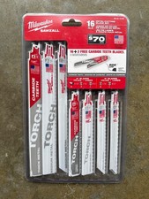 Milwaukee SAWZALL (18) METAL CUTTING Torch blades 49-22-1216Y