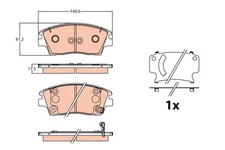 TRW Bremsbeläge Bremsbelagsatz für Hyundai Tucson TL TLE KIA Sportage QL