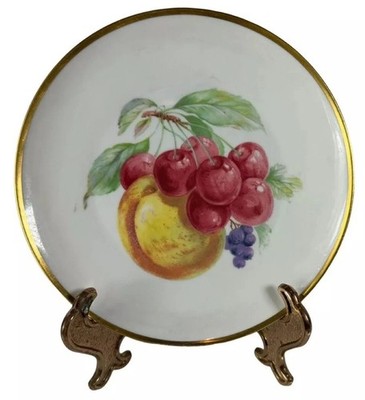 Schwarzenhammer Germany VTG Fruit Salad Bread Plates Gold Rim 7.5'' Lot Set Of 8
