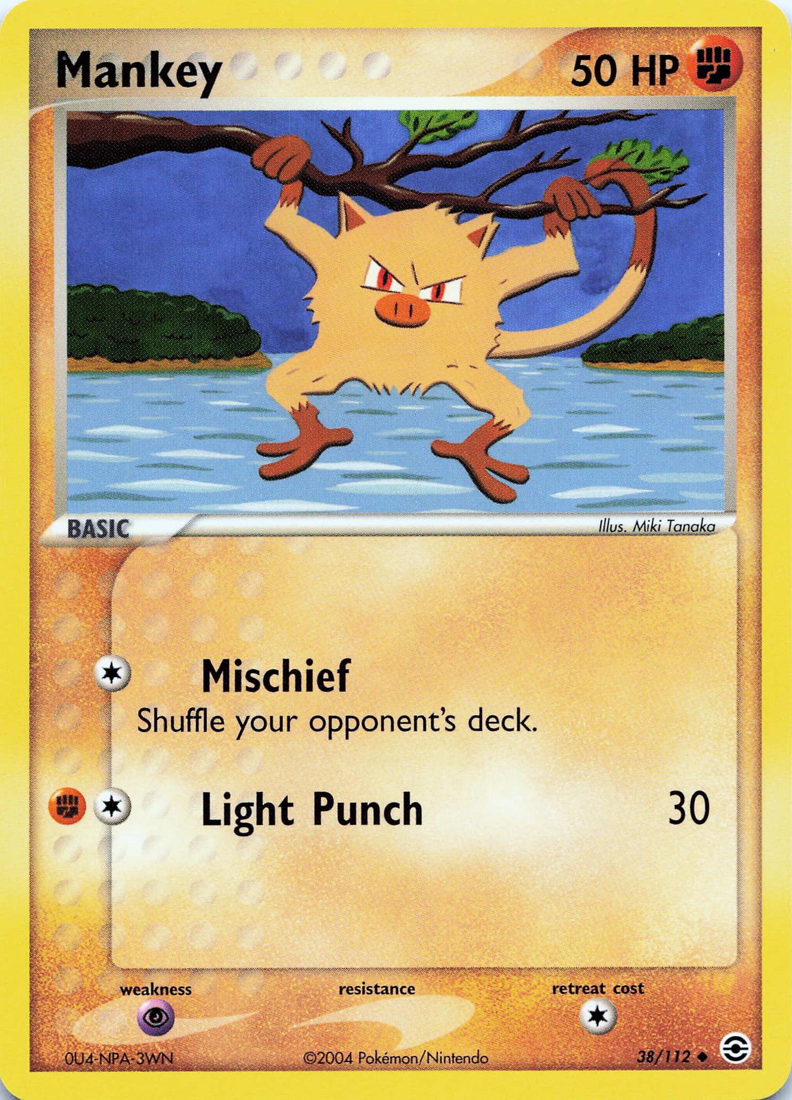 POKEMON Mankey #38/112 Normal FireRed & LeafGreen NM