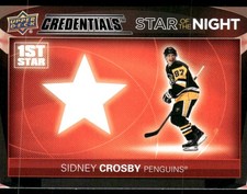 2021-22 Upper Deck Credentials #1S-3 Sidney Crosby Star of the Night: First Star