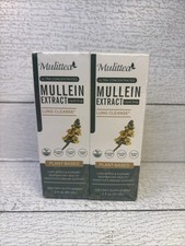 2 Bottles Mullein Leaf Extract Drops Healthy Liquid For Lung Cleanse Exp. 12-26