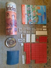 American Plastic Bricks Set 705 Complete, 119 Pieces.