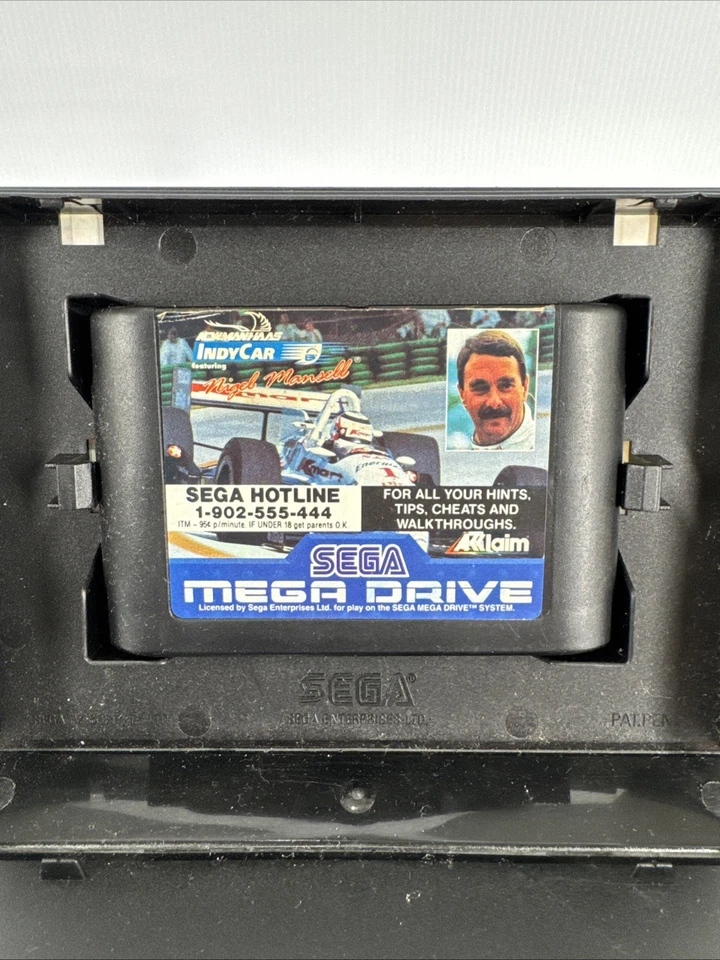 Newman Haas Indy Car Nigel Mansell + Box Sega Mega Drive Good Condition - Image 4 of 4
