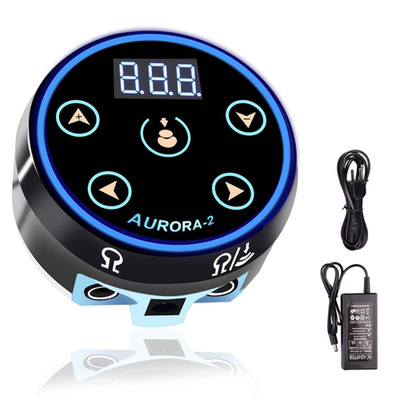 Digitales Tattoo-Netzteil AURORA Power Supply Netzgerät Stromversorgung Black