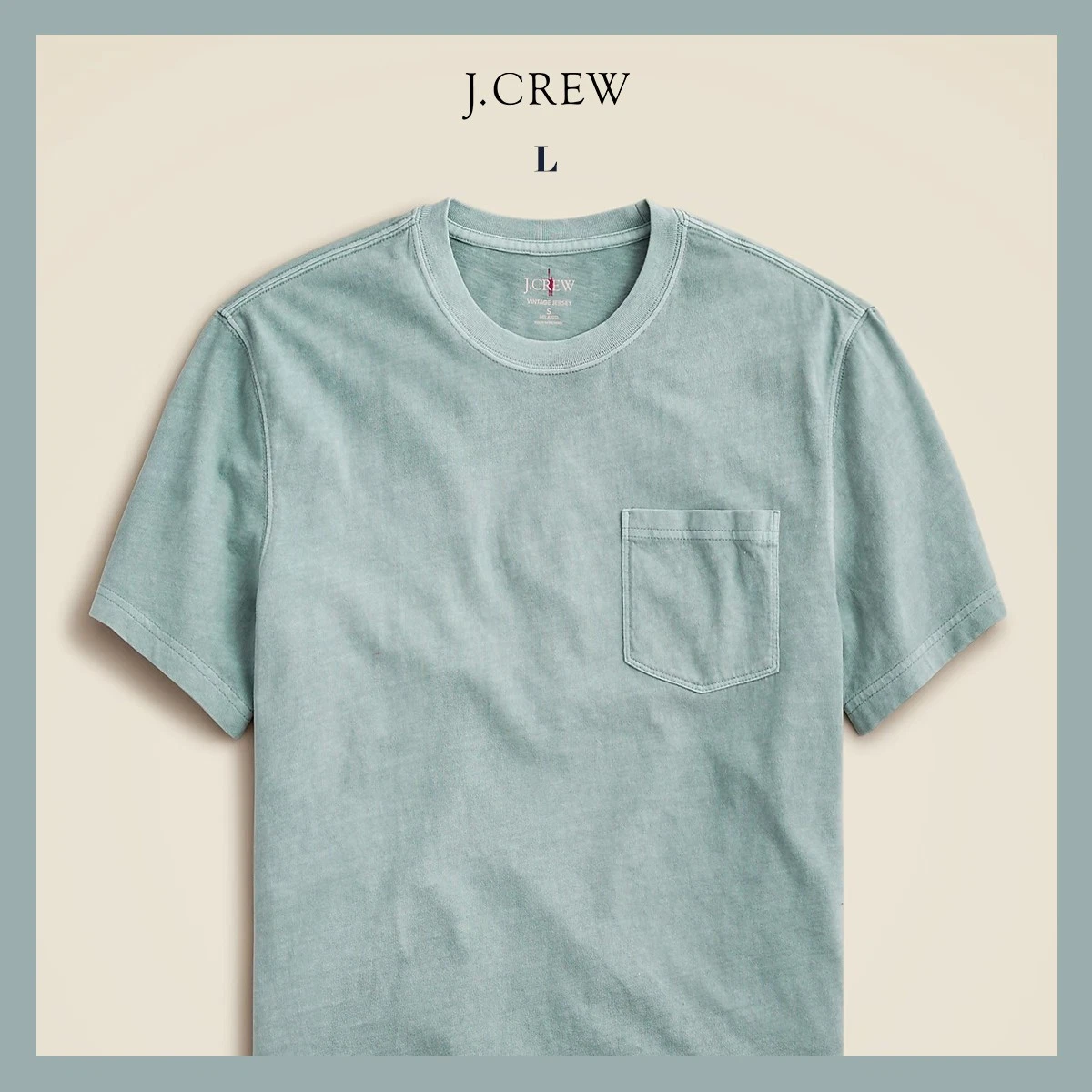 T-shirt Vintage J.Crew Homme XLT - Gris Logo Rameur - Coton - Style Y2K/Streetwear