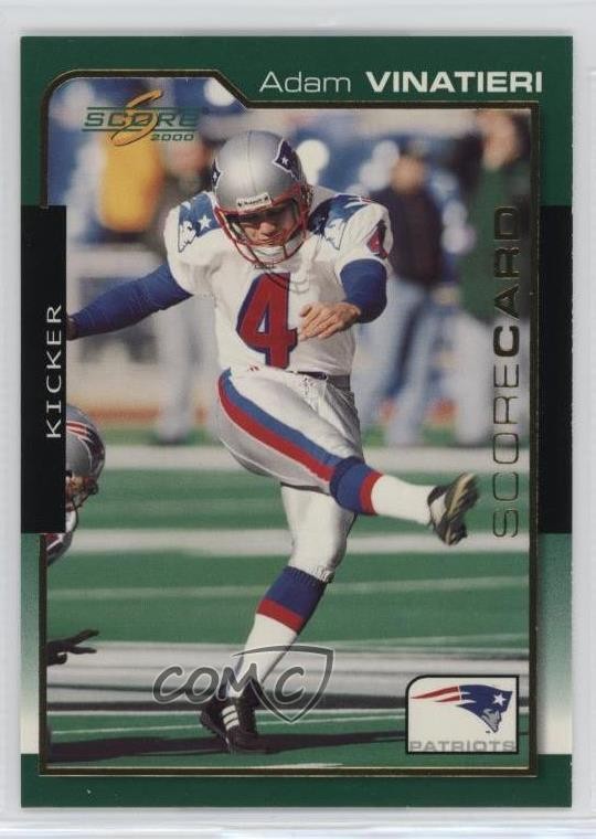 2000 Score Scorecard 182/2000 Adam Vinatieri #119 HOF pn2