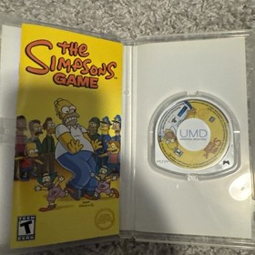 The Simpsons Game PlayStation Portable PSP Complete CIB Black Label Authentic