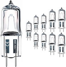 10PCS G8 Halogen Bulb 20W 120V, Bi-Pin Xenon Light Bulbs, Warm White, Dimmab