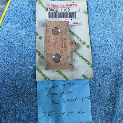 OEM Kawasaki Brake Pad 43082-1102 Tokico Toyo C93F HH Genuine NOS