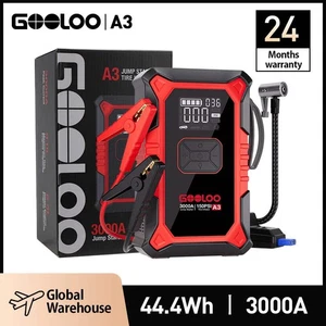 GOOLOO A3 Jump Starter with Air Compressor, 3000A Portable Car Battery Booster (