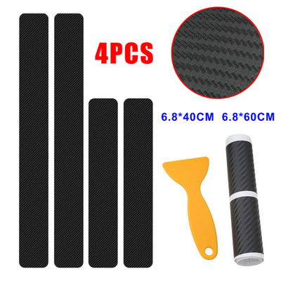 #ad #ad Car Plate Scuff Door Sill Sticker Protector Accessories Carbon Fiber For Honda $10.99