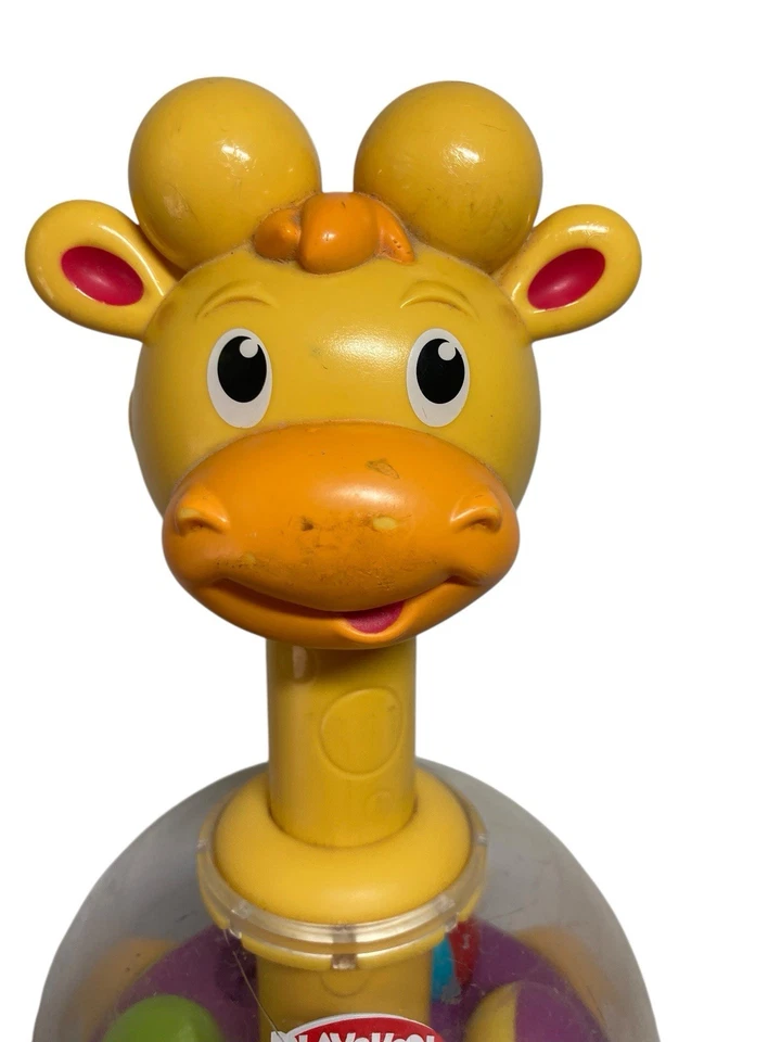 Juguete para bebé Playskool Poppin Park Jirafa Jirafa Tumble Top Ball Popper 9" Foto 2 de 4