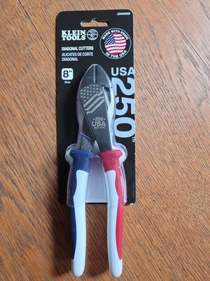Klein Tools J200028250 250th Anniversary 8'' Diagonal Cutters USA Made NIP