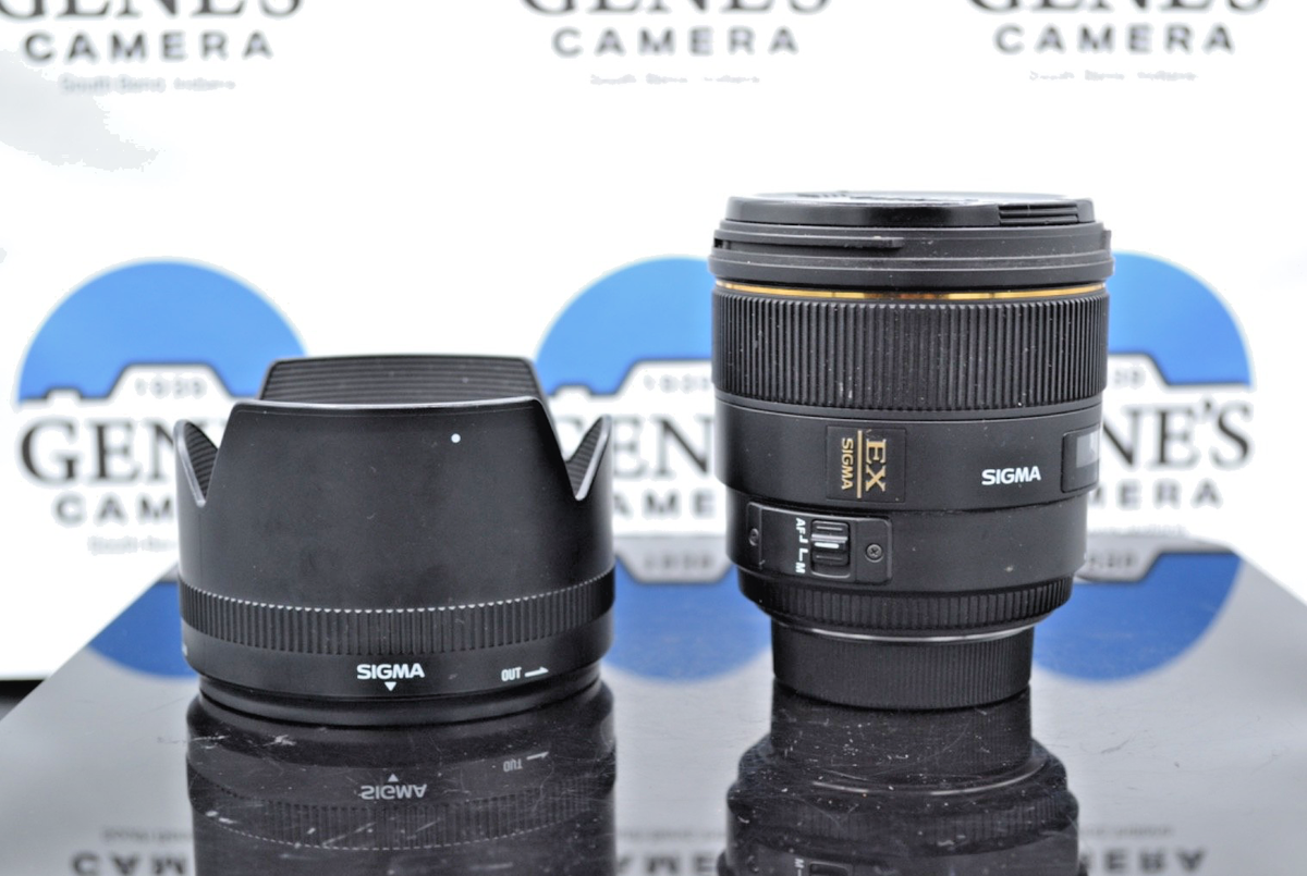 Sigma 85mm f/1.4 EX DG HSM for Nikon F knick on front of glass | eBay