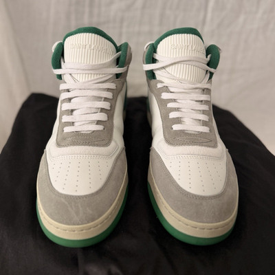 Saint Laurent SL 80 High Top Leather Suede Lace Up Sneakers Men Size 44