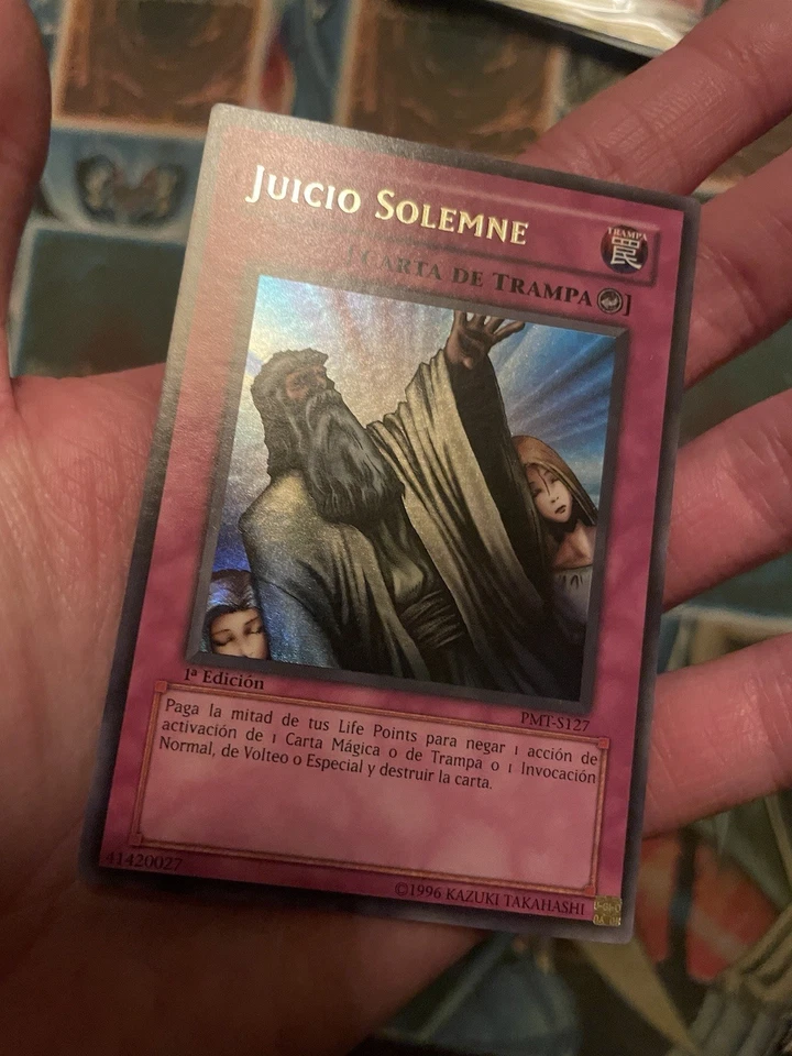 Yu-Gi-Oh! Solemn Judgment (Spanish) -PMT-S127- Ultra Rare- 1st Edition NM MRD - Image 4 of 4