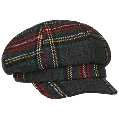 LIPODO Plaidy Ballonmütze Schottencap Karocap Newsboy-Mütze Schildmütze