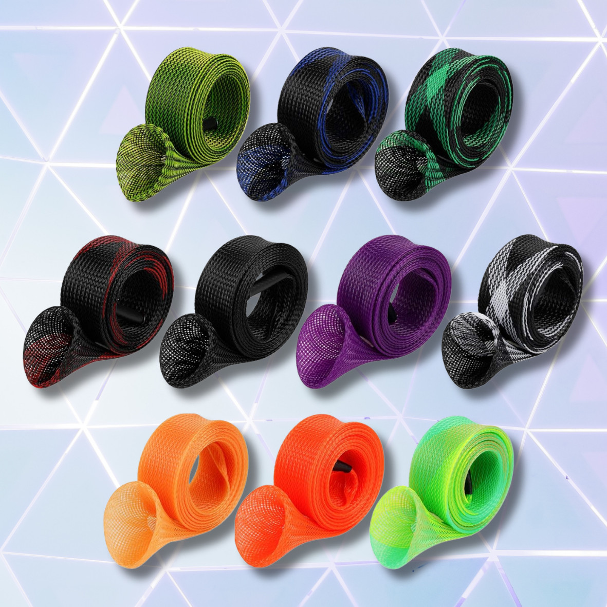 10Pcs Fishing Rod Sleeves Sock Cover – Casting/Spinning Rod Glove Protector