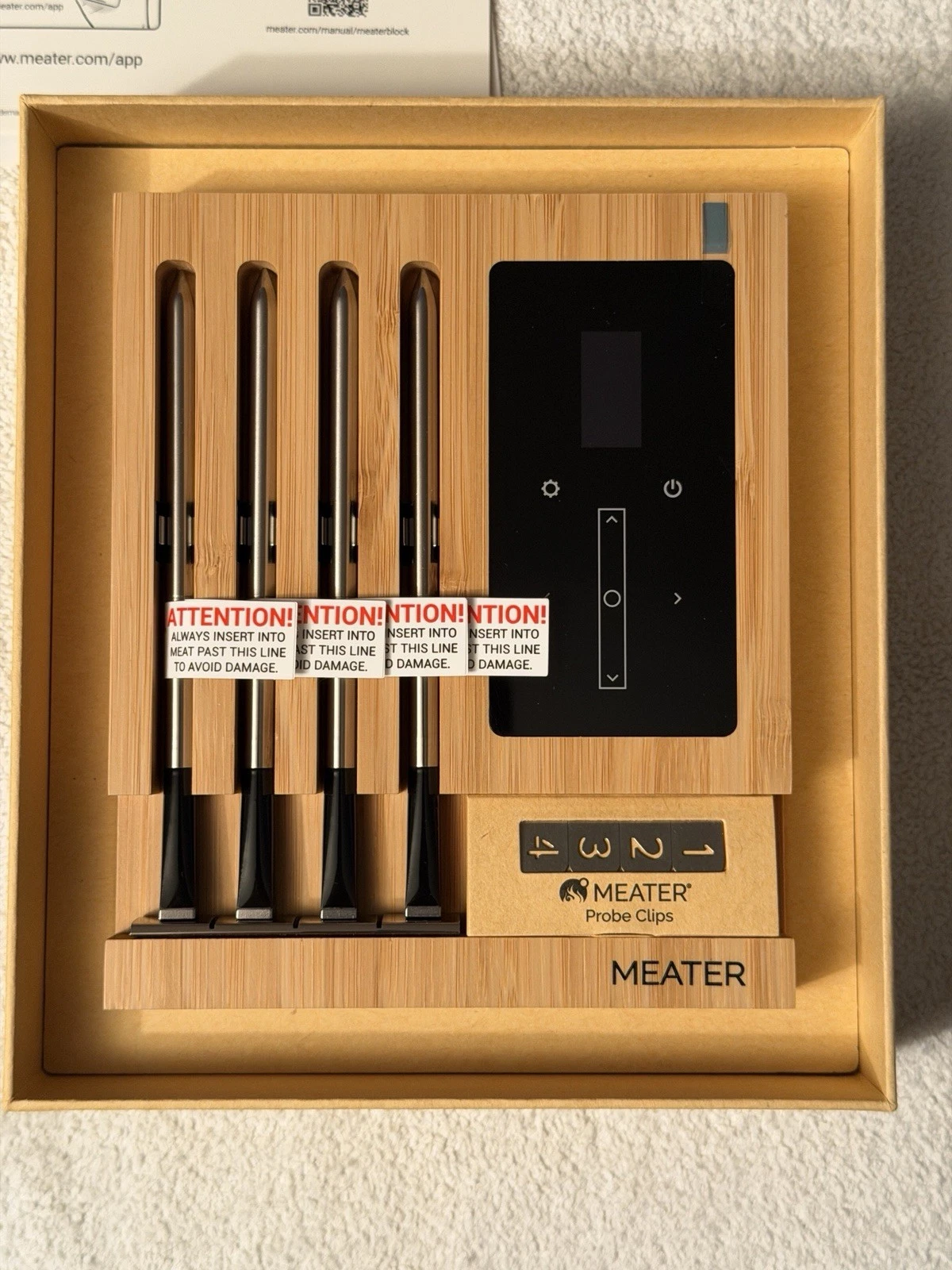 MEATER Block Wireless Meat Thermometer 4 Probe – Never Used!!
Opens in a new window or tab