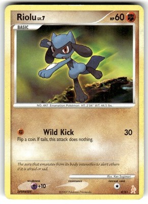 DP Trainer Kit: Manaphy & Lucario #6/12 Riolu