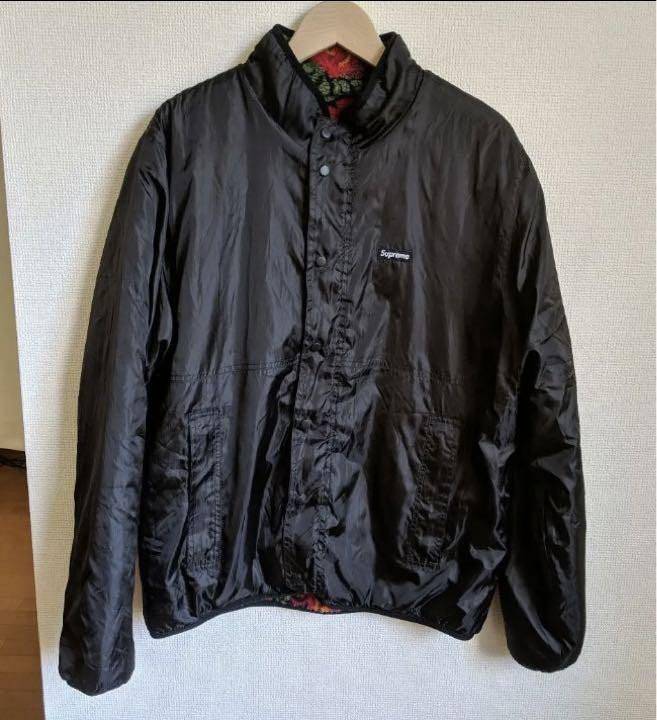 Supreme Roses Sherpa Fleece Reversible Jacket Size L Red Supreme Roses Sherpa Fleece Reversible Jacket Size L Red