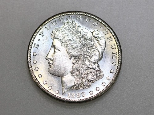 1889-S $1 MORGAN SILVER ONE DOLLAR BU PL